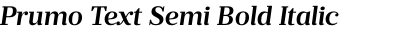 Prumo Text Semi Bold Italic